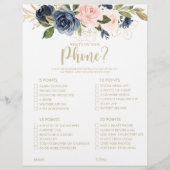 Papier Qu'y a-t-il sur votre jeu de Fête des mariées Phon (Devant)