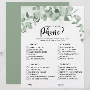 Papier Qu'y a-t-il sur votre Phone Eucalyptus Fête des ma