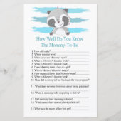Papier Raccoon Comme vous connaissez bien le baby shower (Devant)