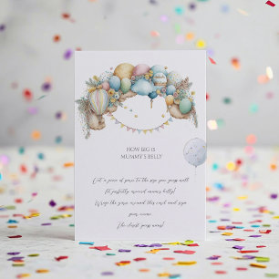 Papier Rainbow Air Balloon Baby shower de devis jeu