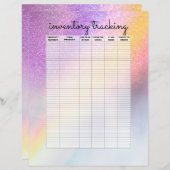 Papier Rainbow Holograph Parties scintillant Ombre Busine (Devant / Derrière)