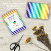 Papier Rainbow Stripes Motif LGBTQ Artisan Soap Wraps