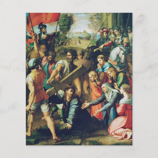Papier Raphael Spasimo Christ Tombe Sous La Croix Art (Devant)