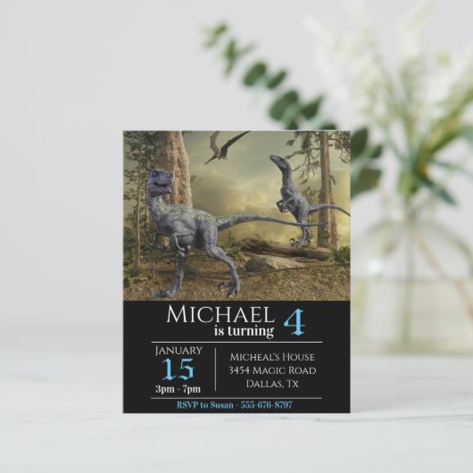 Papier Rapporteure de vélociraptor (Debout devant)