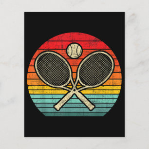 Papier Raquette de tennis Vintage Traversée Retro - Amate