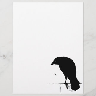 Papier Raven Silhouette - Goth Ravens et Crows Vintages