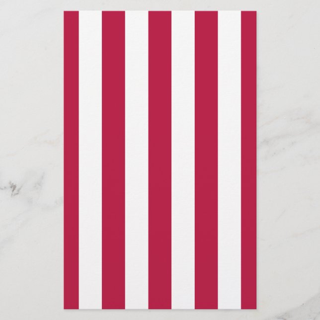 Papier Rayures rouges et blanches (Devant)