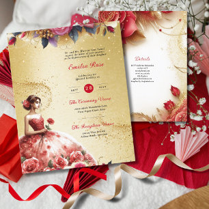 Papier Réception de la cérémonie de tenue de la Quinceane