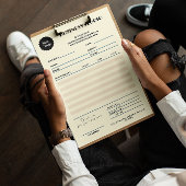 Papier Réception de la facture en marbre de crème Petite