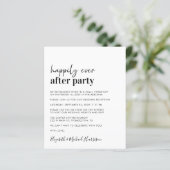 Papier Réception de mariage budgétaire Code QR Simple Inv (Debout devant)