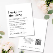 Papier Réception de mariage budgétaire Code QR Simple Inv