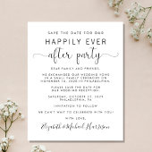 Papier Réception de mariage budgétaire Enregistrer la dat