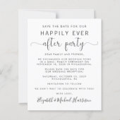 Papier Réception de mariage budgétaire Enregistrer la dat (Devant)