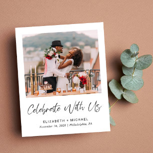 Papier Réception de mariage budgétaire Photo Code QR Invi