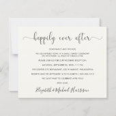 Papier Réception de mariage budgétaire Photo Cream Invita (Devant)