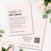 Papier Réception de mariage budgétaire QR Code Invitation