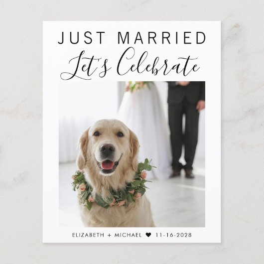 Papier Réception De Mariage Photo Budget (Devant)