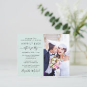 Papier Réception de mariage Photo QR Code Monnaie Invitat (Debout devant)