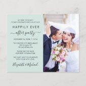 Papier Réception de mariage Photo QR Code Monnaie Invitat (Devant)