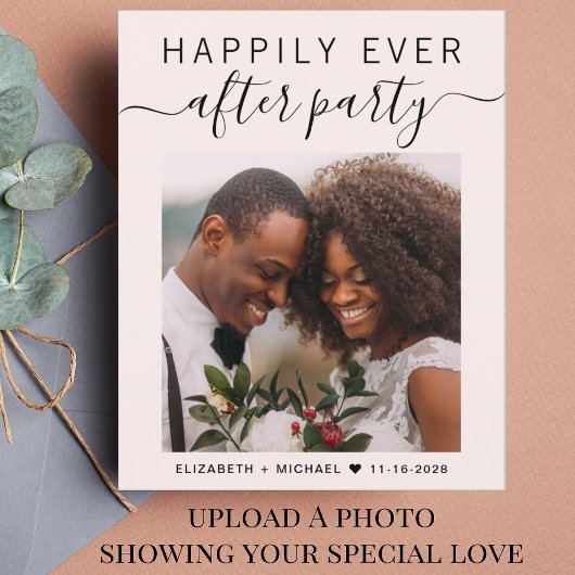 Papier Réception de mariage QR Code photo Invitation rose