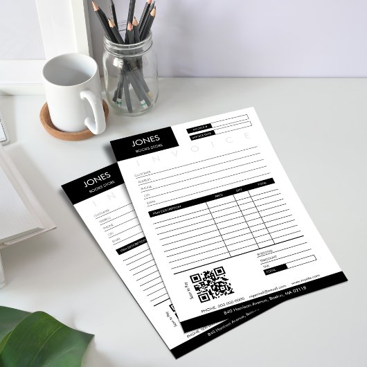 Papier Réception de vente de facture minimale Petite entr