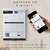 Papier Réception de vente de facture minimale Petite entr