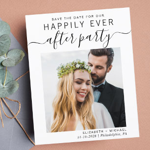 Papier Réception Mariage Photo Code QR Enregistrer La Dat