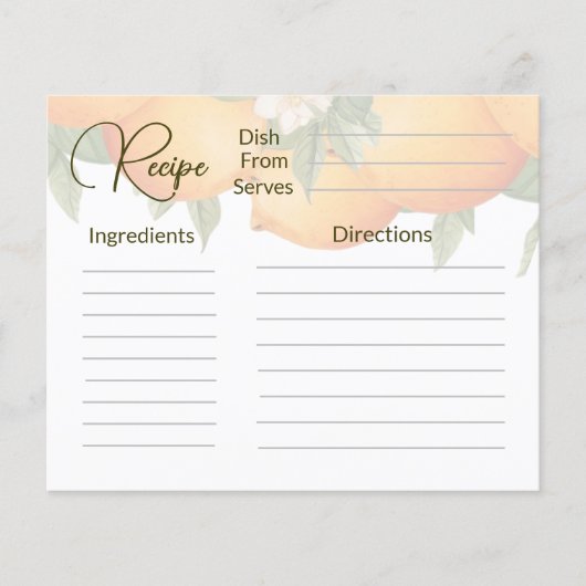 Papier Recette (Devant)