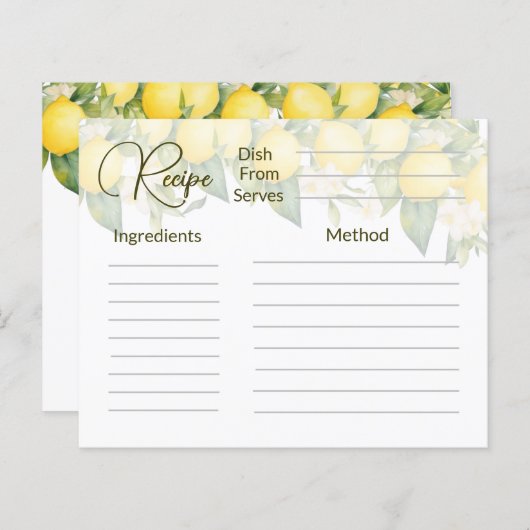 Papier Recette (Devant / Derrière)