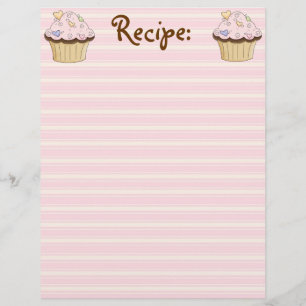 Papier Recette CupCake