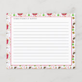 Papier Recette de biscuits au pain d'épice au chocolat à  (Dos)