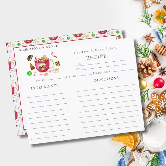 Papier Recette de biscuits au pain d'épice au chocolat à 