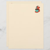 Papier recette de cuisine rétro (double face) (Devant / Derrière)