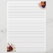 Papier Recette de cuisine violette en terre cuite bordeau (Dos)