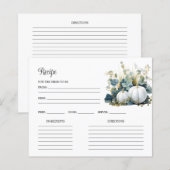 Papier Recette de Fête des mariées citrouille blanche et  (Devant / Derrière)