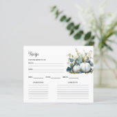 Papier Recette de Fête des mariées citrouille blanche et  (Debout devant)