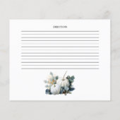 Papier Recette de Fête des mariées citrouille blanche et  (Dos)