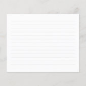 Papier Recette de Fête des mariées de Boho Floral Terraco (Dos)