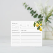 Papier Recette de Fête des mariées de citron méditerranée (Debout devant)