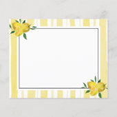 Papier Recette de Fête des mariées de citron moderne (Dos)