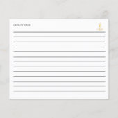 Papier Recette de Fête des mariées de perles Prosecco (Dos)