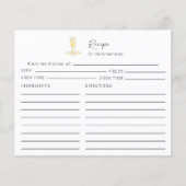 Papier Recette de Fête des mariées de perles Prosecco (Devant)