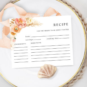 Papier Recette de Fête des mariées florale à la crème de