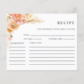 Papier Recette de Fête des mariées florale à la crème de (Devant)