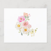 Papier Recette de Fête des mariées florale en fleurs colo (Dos)