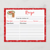 Papier Recette de gâteau de Noël de la pâtisserie de Noël (Devant)