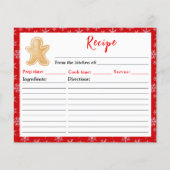 Papier Recette de pain d'épices de vacances (Devant)