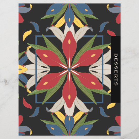 Papier Recette de tuile de cuisine Divider Chapitre | Des (Devant)