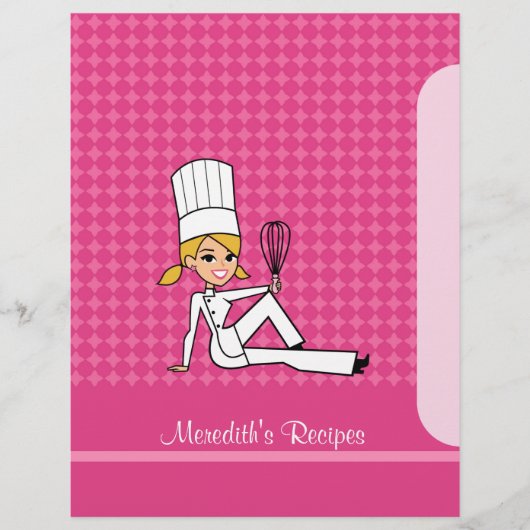 Papier Recette d'illustration Cute Cook (Devant)