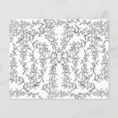 Papier Recette élégante Fête des mariées de cou noire (Dos)